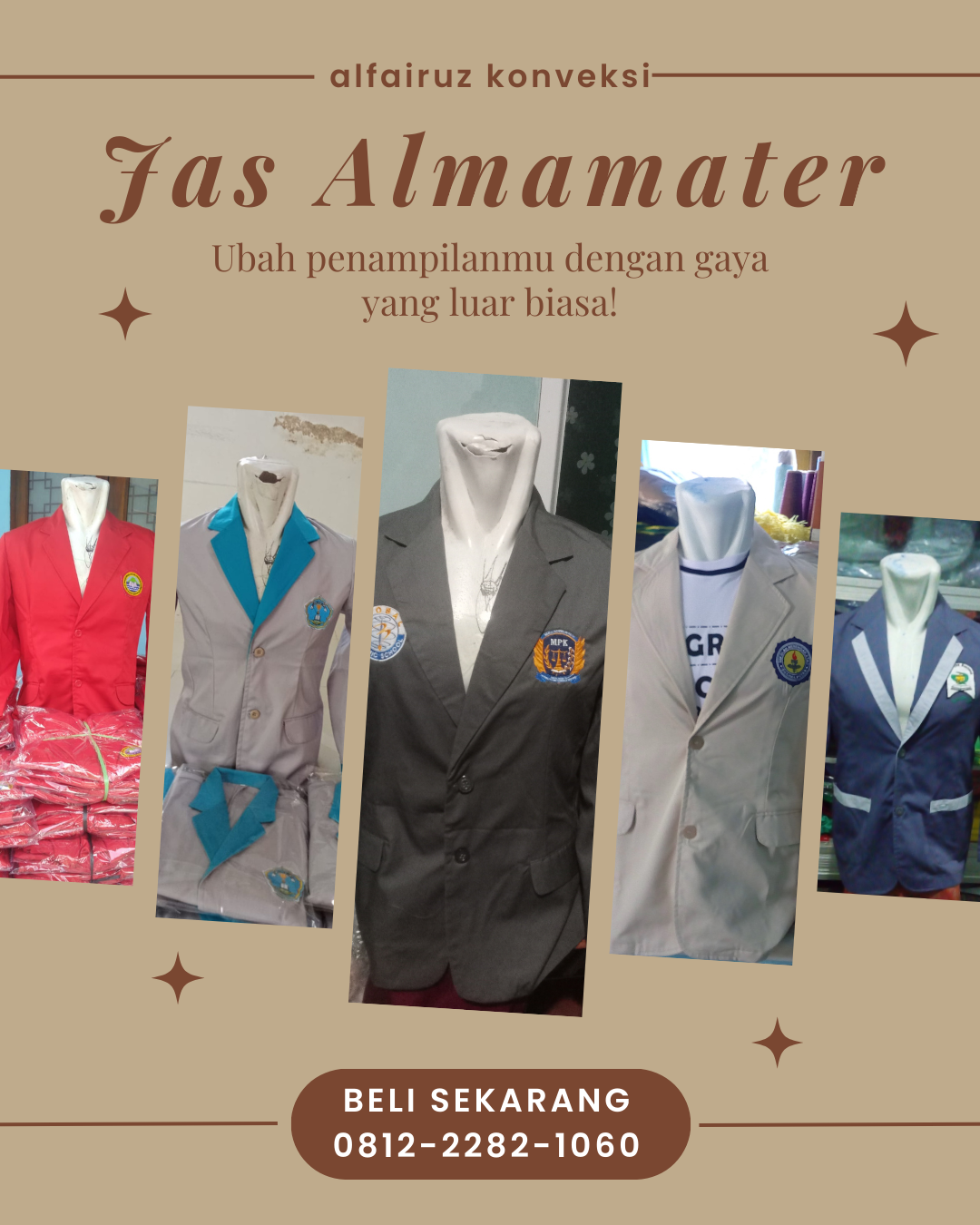 pembuatan jas almamater kampus di Tanjungpinang