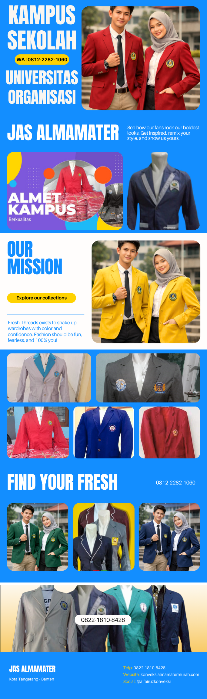 bikin almamater pondok pesantren custom